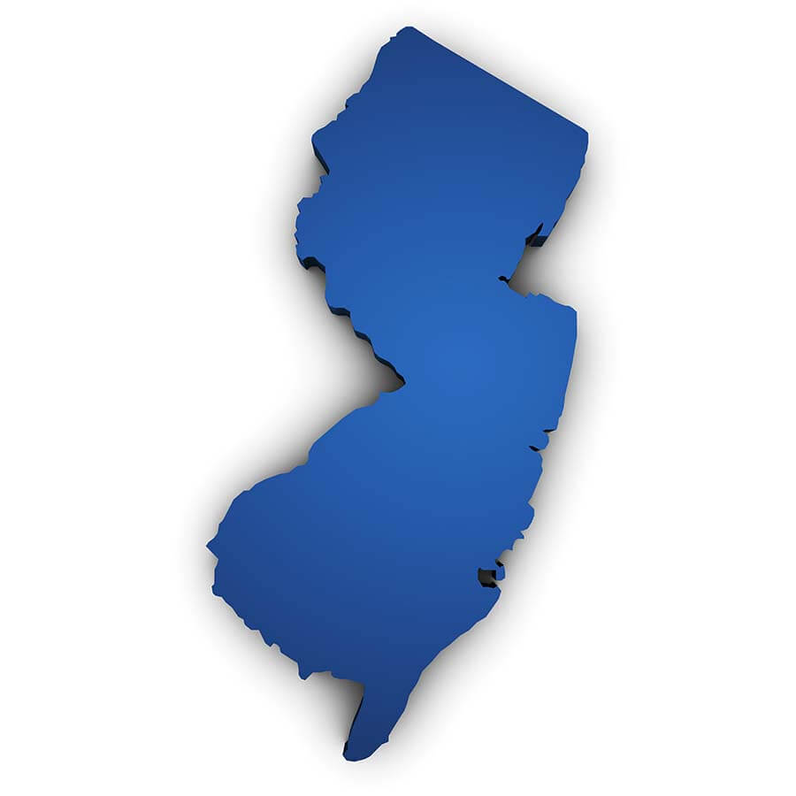3D image of New Jersey